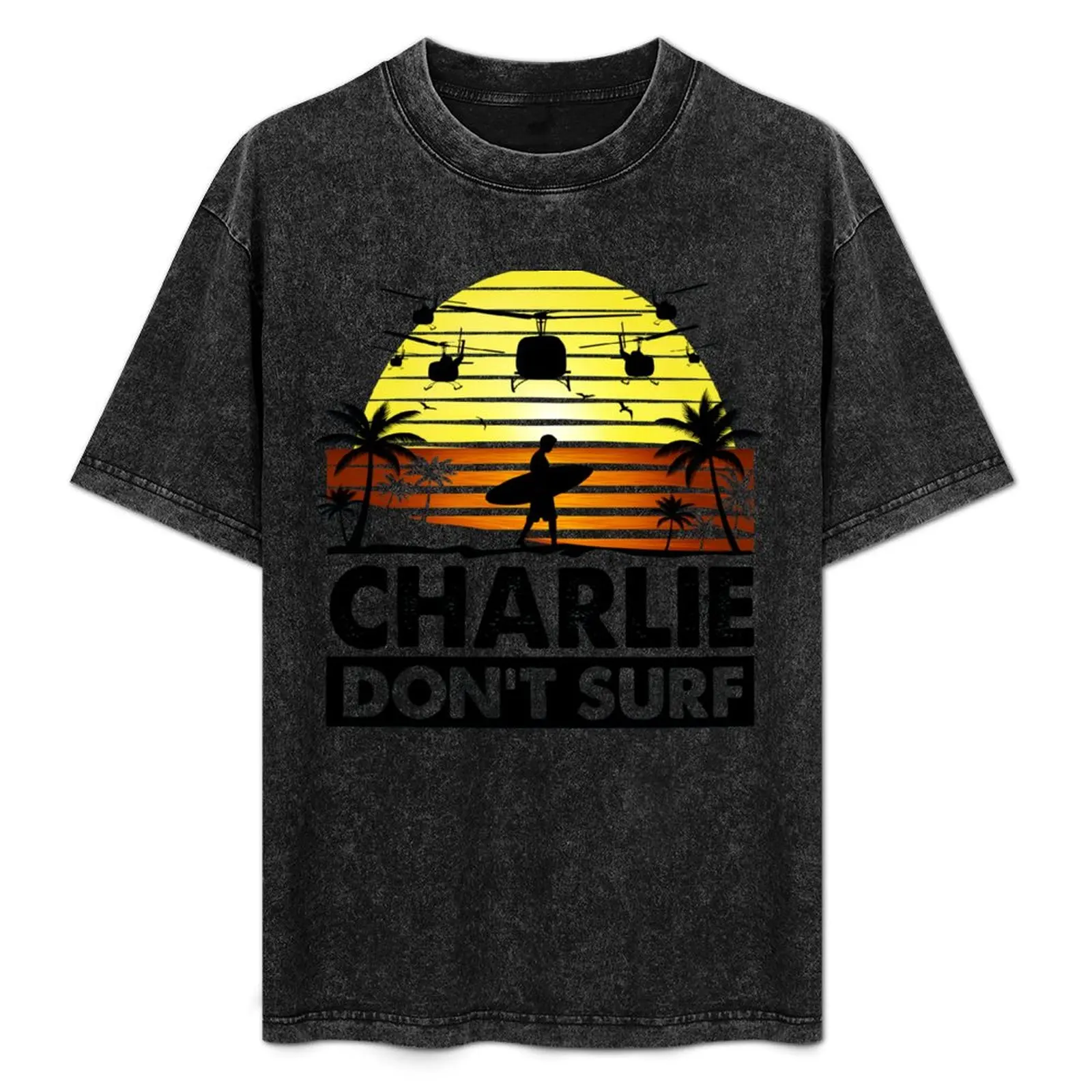 

Charlie Don't Surf T-Shirt anime clothes anime stuff shirts graphic blue archive shirts men graphic