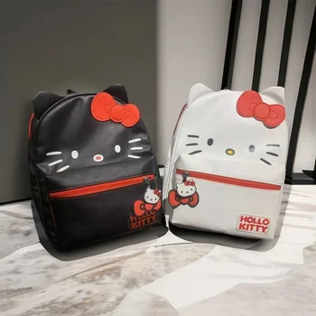 Sanurgente-Cartable étudiant mignon et doux, résistant aux taches, voyage de dessin animé, résistant aux taches, décontracté, Hello Kitty, SR