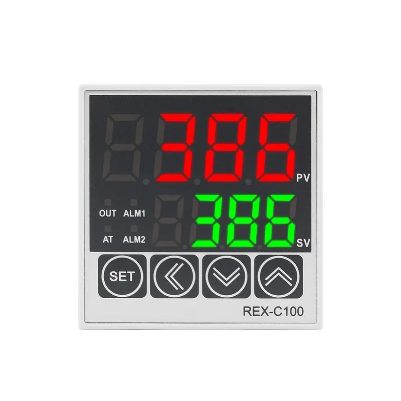 REX-C100 Temperature Controller With Single Input Digital Display And Intelligent PID Regulation 48*48mm