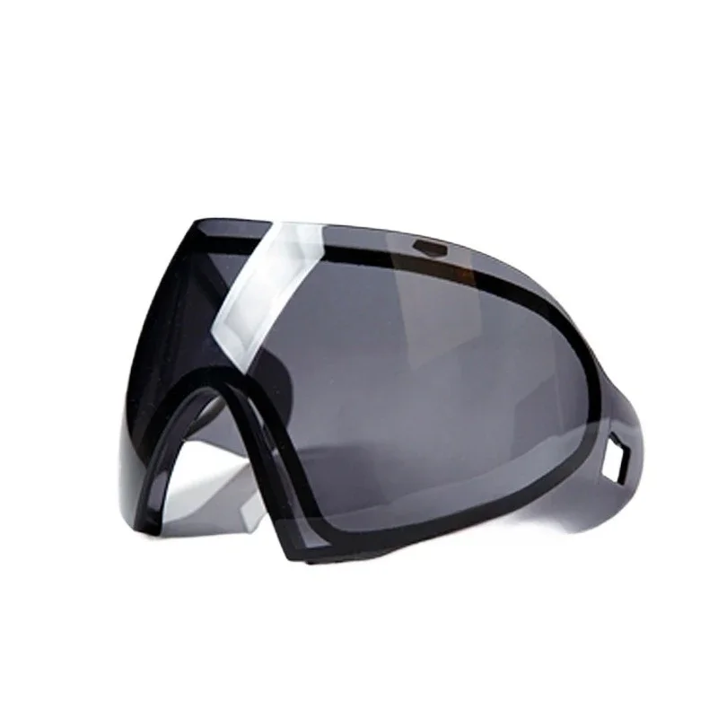 

Double-layer lenses for full face protective masks