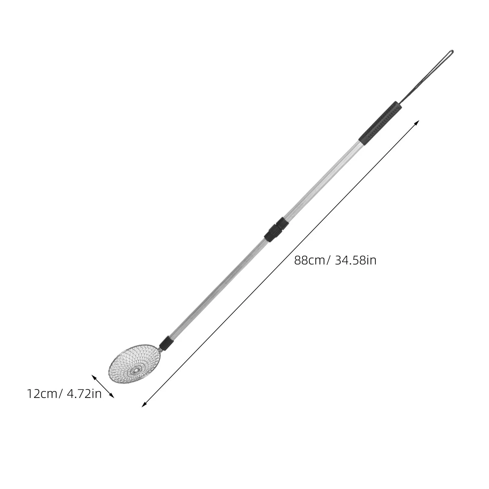 Extendable Egg Grabber Stainless Steel Wire Basket Two-Section Expansion For Chicken Coop Farm Nest Poultry Egg Picker