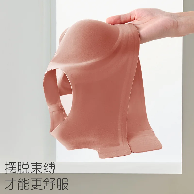 105, комплекты бесшовных бюстгальтеров большого размера с чашкой BCDE, тонкое нижнее белье с полной чашкой, антипровисающие беспроводные бюстгальтеры большого размера, удобный спортивный жилет, трусики