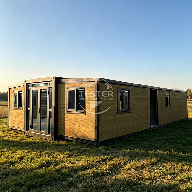Customized 20 Ft 40 Container Home Expandable Stackable House 2 3 4 Bedroom Prefabricated Grandmother Office Building Mall