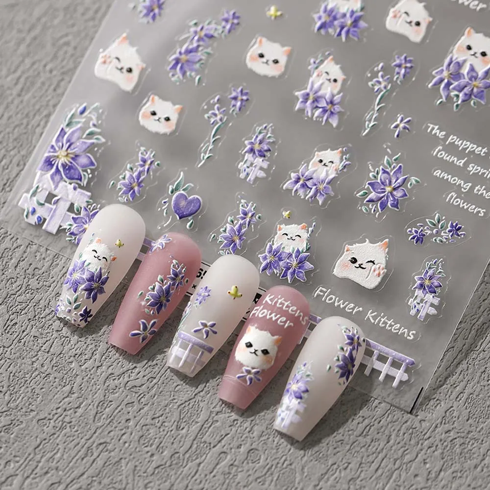 Diamond Parel Bloem Bloem Nagel Stickers Witte Daisy Manicure Ornamenten Bloem Nagel Decoraties Nagel Benodigdheden Rose