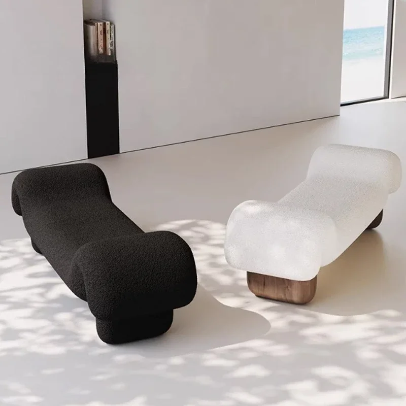 Bench stool, bedroom bedside stool, soft bag shoe changing leisure stool