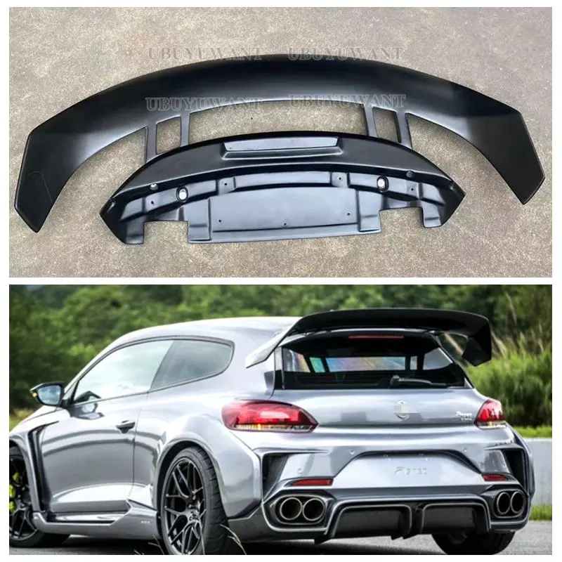 Hoge kwaliteit achtervleugel dak achterbak versierde spoiler voor Volkswagen Scirocco 2009-2018