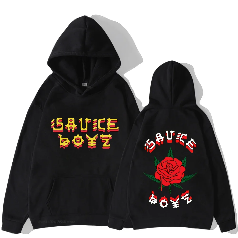 

Eladio Carrion Sauce Boyz Hoodies Monarca Harajuku Anime Casual Kawaii Manga Sweatshirts Cartoon Clothes Women Streetwear Men