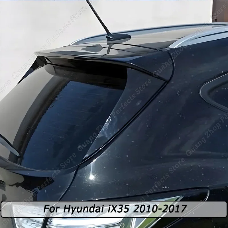 

Car Rear Window Side Spoiler Wing Canard Splitter Trim Body Kit Accessories Gloss Black ABS For Hyundai iX35 2010-2015 2016 2017