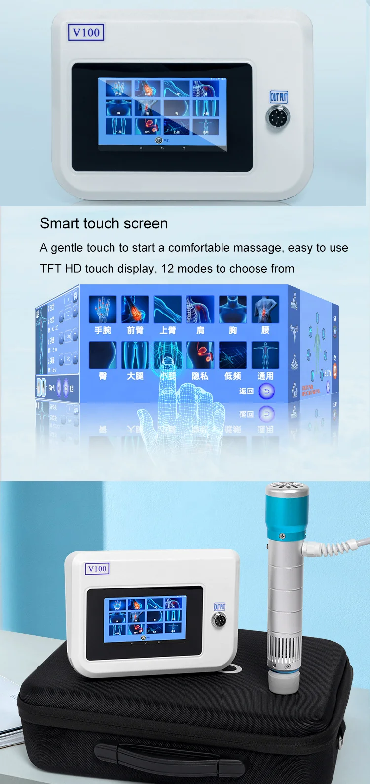 Eswt ED Focused Shockwave Therapy Machine Pijnverlichting
