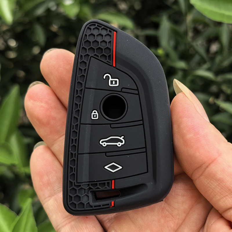 Silicone Remote Car Key Case Shell for BMW X1 X3 X4 X5 X6 Series 1 2 3 5 7 G20 G02 G05 G31 G23 F34 F15 F40 IX3 Accessories Cover view 4
