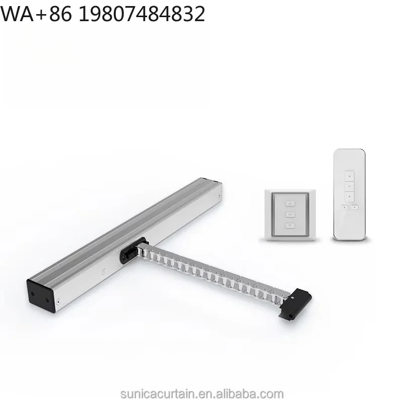 Grey Aluminum Linear Chain Motorized Window Opener Intelligent Casement Window Automatic Opening Drive Motor