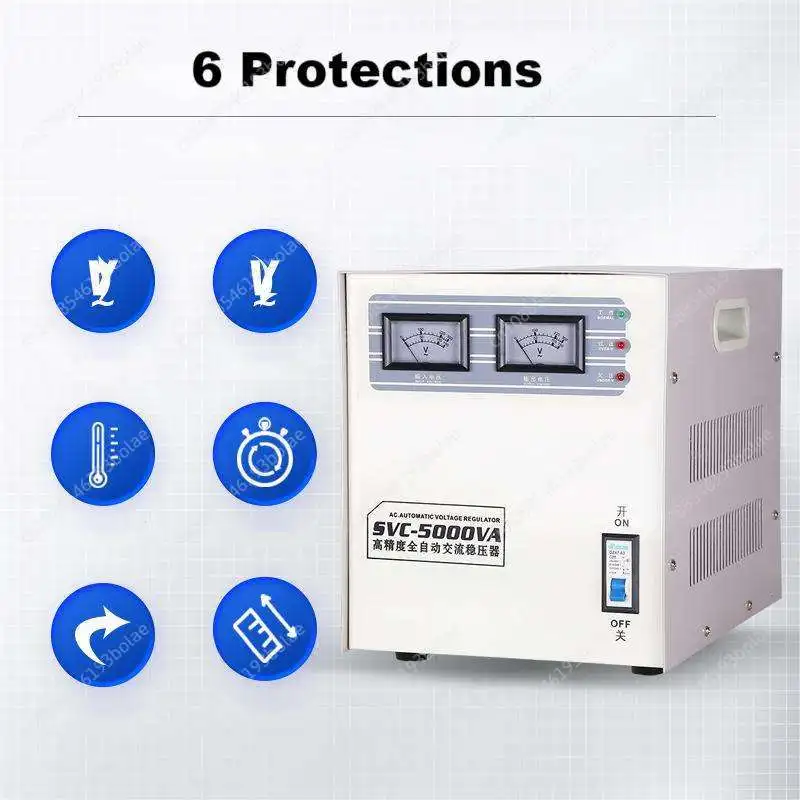 Electric voltage ac stabilizer SVC-5000VA 5KW 220V voltage regulator household