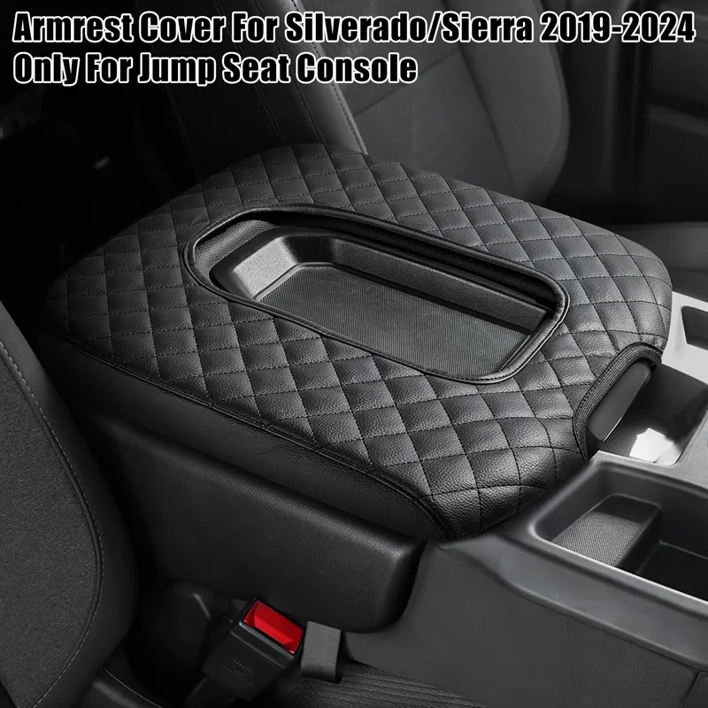 

Чехол на подлокотник центральной консоли автомобиля из микрофибры для Chevy Silverado GMC Sierra 1500 2500HD 3500HD 2019-2024