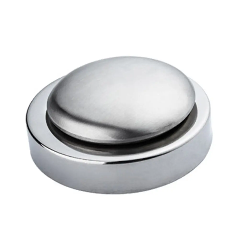 1Set Premium Stainless Steel Soap Odor Removing Soap Smooth Round Surface Smell Absorber for Chef Cooks Kitchen Tools Odor