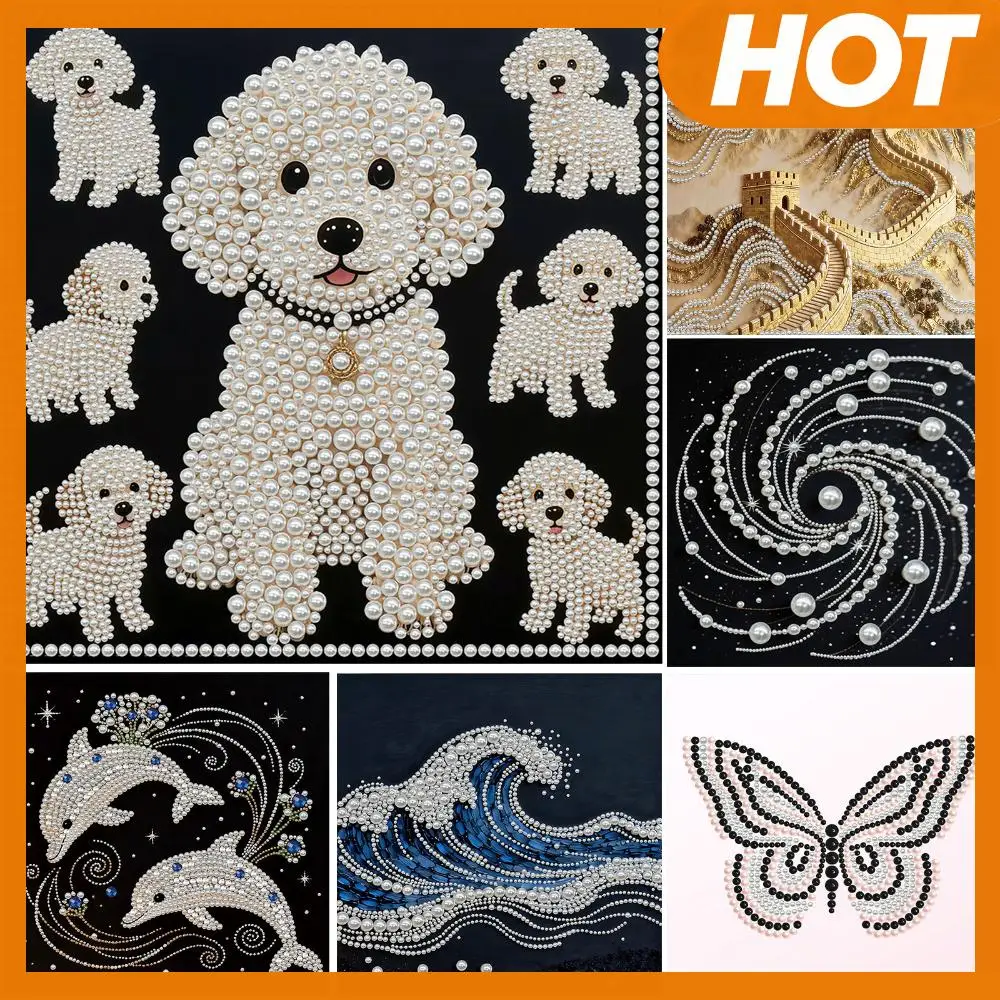 

Наборы для рисования жемчужными бусинами DIY: Животные, 30x30 см, с рамкой. Подарок для взрослых/начинающих, декор для дома.