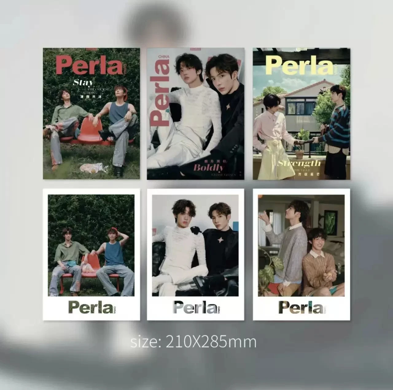 Meet you at the blossom Yunkai Wang Leslie  perla magazine+cards set pre sale