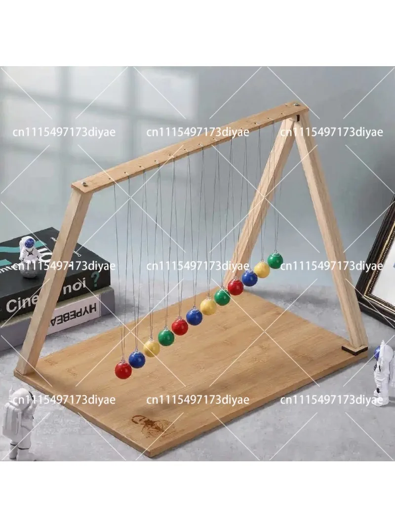 Newton Pendulum Wave Experiment Physics Science Teaching Aid 12 Balls Educational Toy for Kids