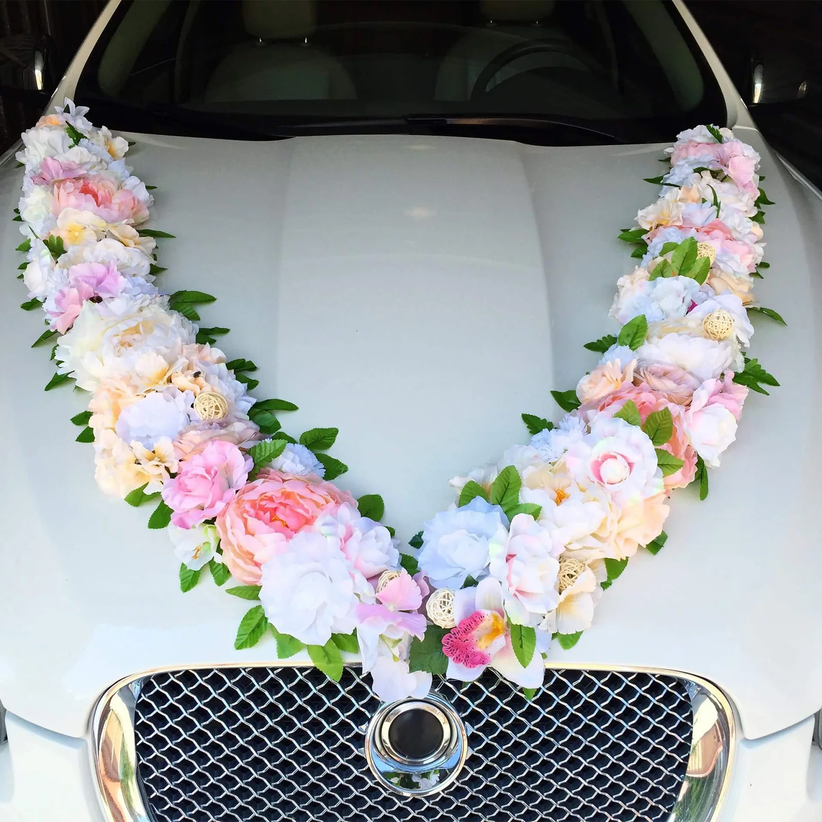 

Premium Wedding Car Centerpiece Sucker Base Square Bottom Firm Suction Decoration Floral Craft StyleWeddingCarDecor