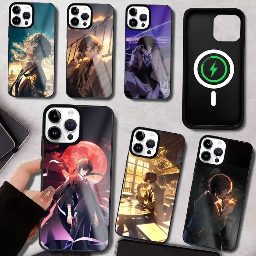 

Bungo S-Stray Dogs D-Dazai O-Osamu Phone Case For iPhone17,16,15,14,13,12,11 Plus,Pro Max For Magsafe Wireless Charging