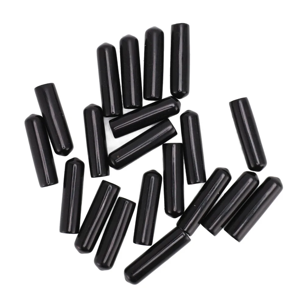20pcs Durable PVC Beer Tap Cover Sealing Function Versatile Design Dispenser Spout Dust Covers Black Draft Faucet Cap Bar