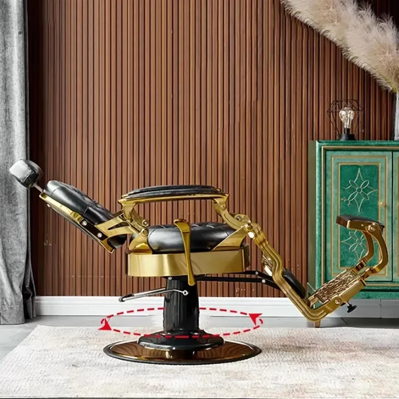 كرسي حلاق مريح بمسند للذراعين، كرسي حلاق بسيط وبسيط من الشمال، أثاث تجاري حديث من Sillon Barbero #6