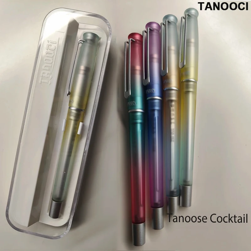 TANOOCI Magnetic Gel Pen 0.5mm Gradient Color Barrel Quick-Dry Ink Metal Grip Smooth Writing Signture Pens ffice School Supplies