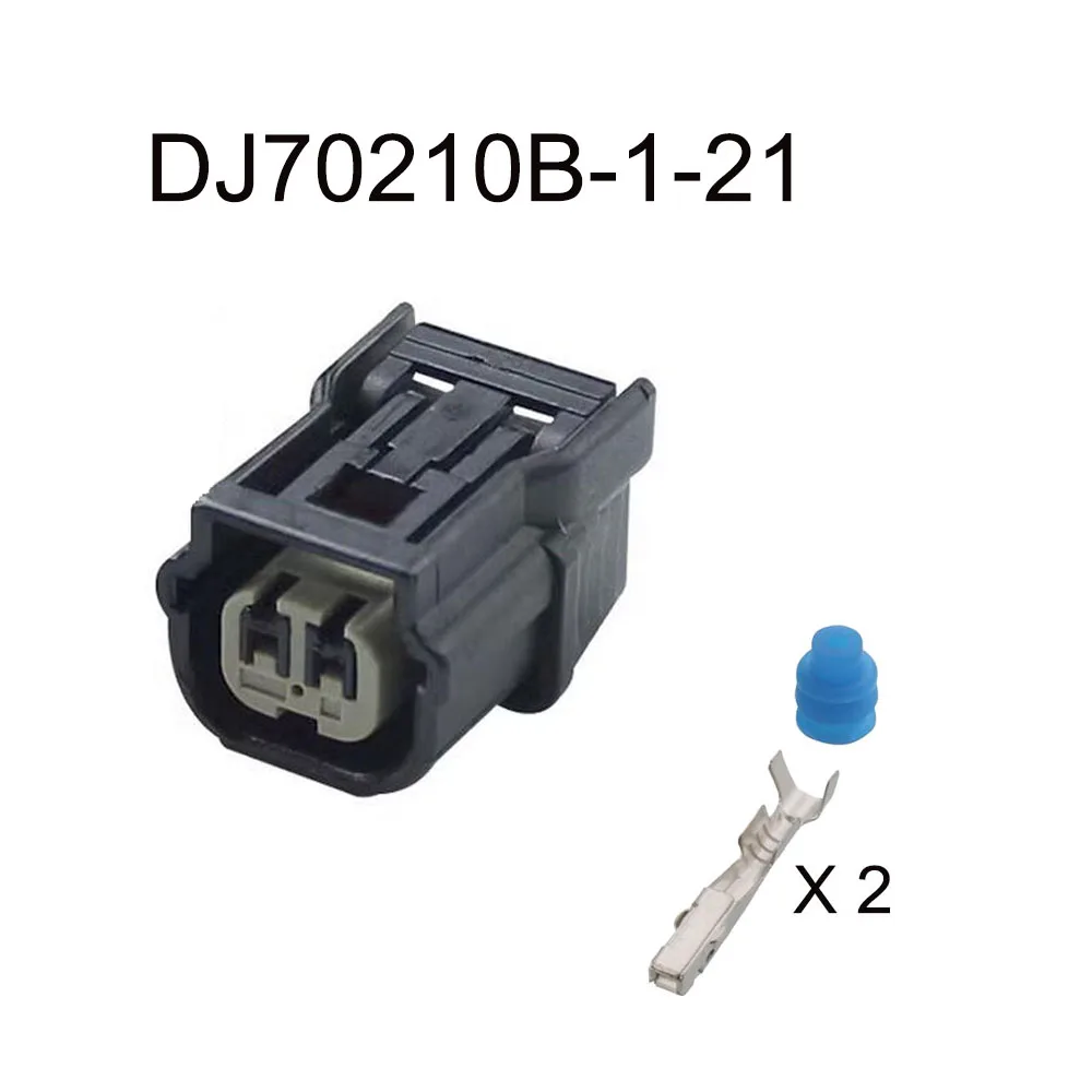 200set DJ70210B-1-11 DJ70210B-1-21 automotive Waterproof connector 2 pin famale male cable Plug socket  Includes terminal seal