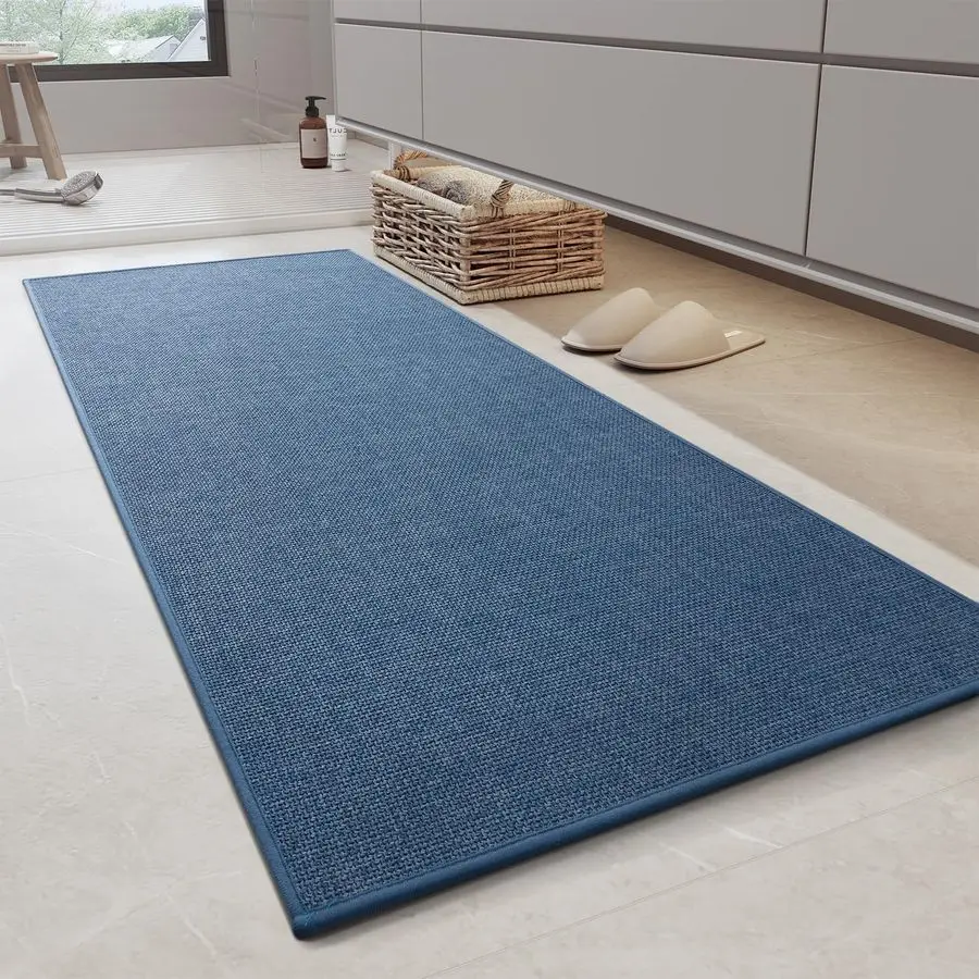 

Bathroom Runner RugUltra Thin Non Slip Bath Mat Runner for Bathroom Mat Quick Dry, Rubber Backing Washable Runner Bathroom Rugs