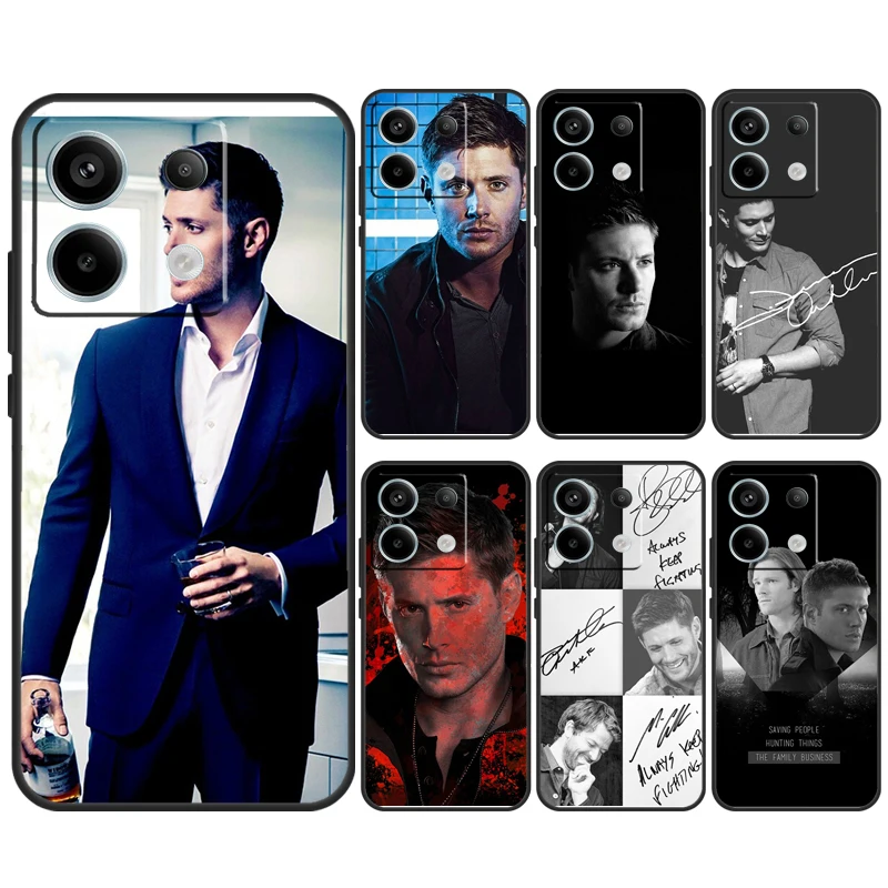 Supernatural Jensen Ackles Case For Xiaomi Redmi Note 13 Pro 12 11 8 9 10 Redmi Note 12S 11S 10S 9S 10C 12C 13C Cover