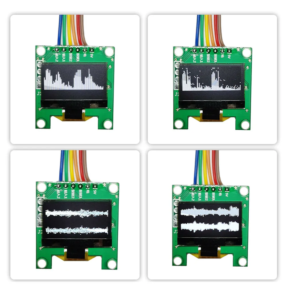 Imagem -03 - Música Spectrum Display Analyzer Amplificador de Tela Áudio Indicador de Nível Analisador de Ritmo vu Medidor Controle de Voz 096