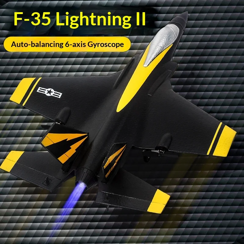 Fx835 F35 Remote Control Airplane Two Channel Fixed Wing Foam Electric Fighter Model Aircraft For Adult Hobby Lovers Outdoor