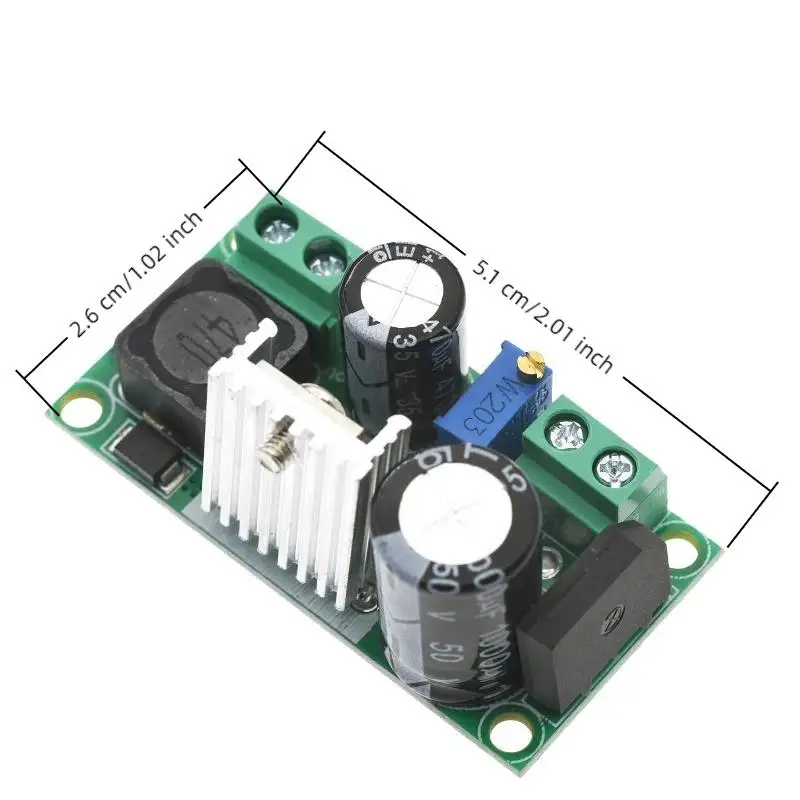 AC/DC To DC Step Down Converter Module LM2596HV AC5V~AC30V DC5V-48V Adjustable Step-Down Power Supply
