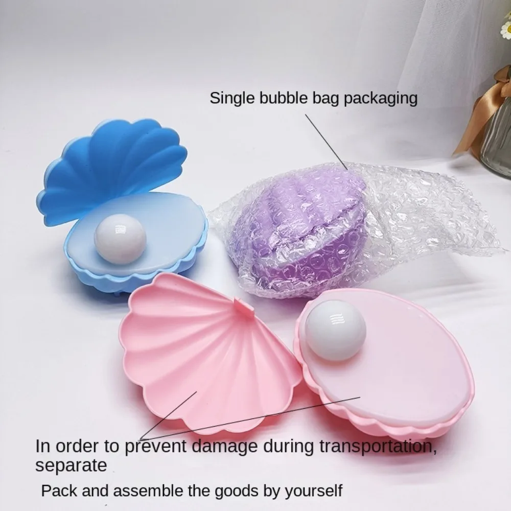 Lovely Pearl Shell Night Light New Tabletop Plastic Atmosphere Light Cute Desk Lamp