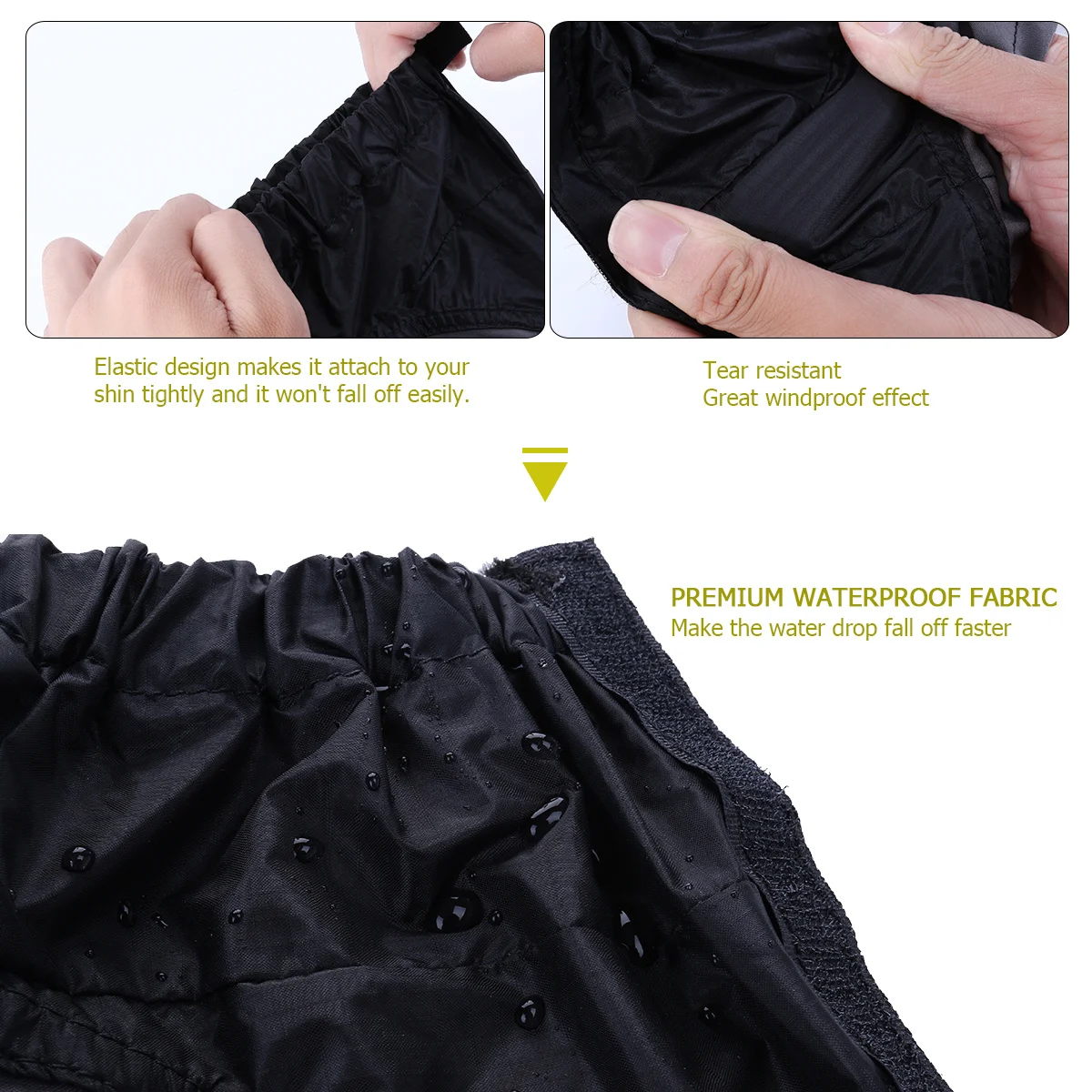 

Waterproof Hiking Gaiters Ankle Protection for Outdoor Trekking Adjustable Elastic Cord Snow Climbing Walking Gaiter