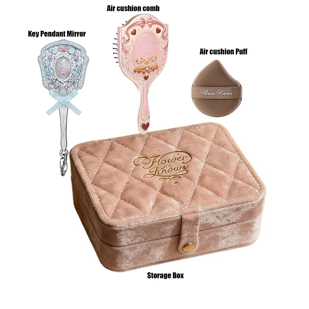Flower Knows 9th Anniversary Set Desktop Mirror Air Cushion Comb