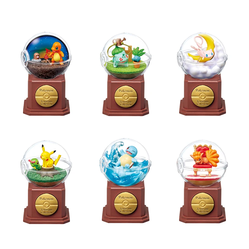 

Re-Ment Pokémon Terrarium Collection Series 10th Commemorative Edition Bulbasaur Oddish Mew Pikachu Squirtle Vulpix Charmander