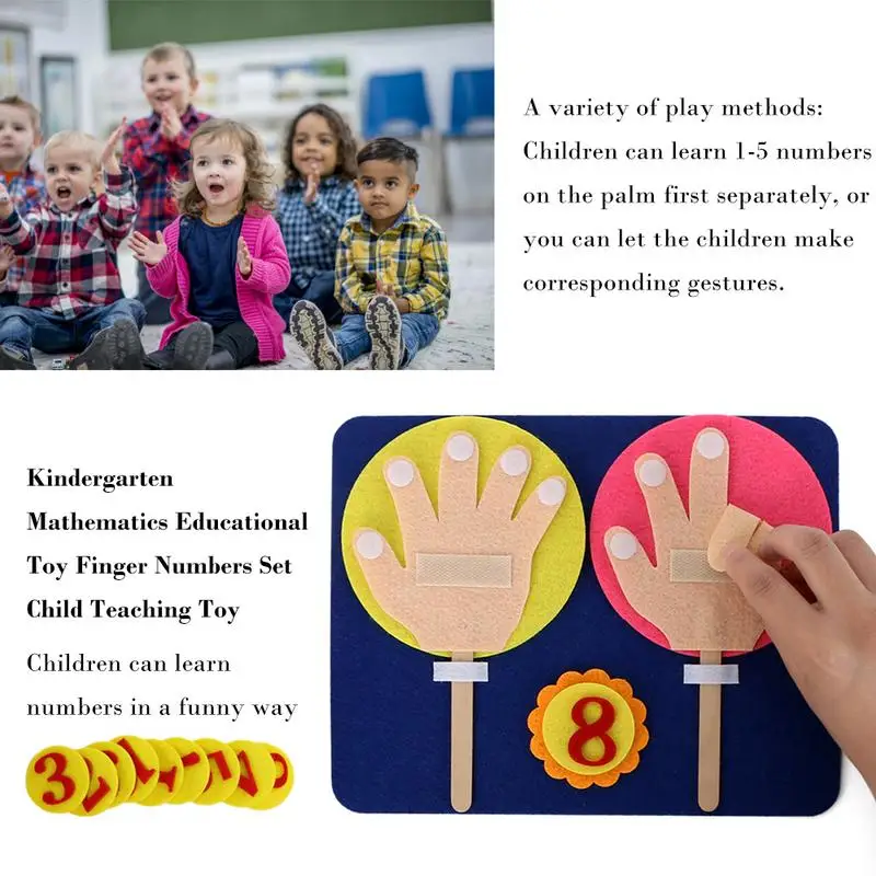 Kindergarten Mathematics Educational Toy Finger Numbers Set Child Teaching Toy