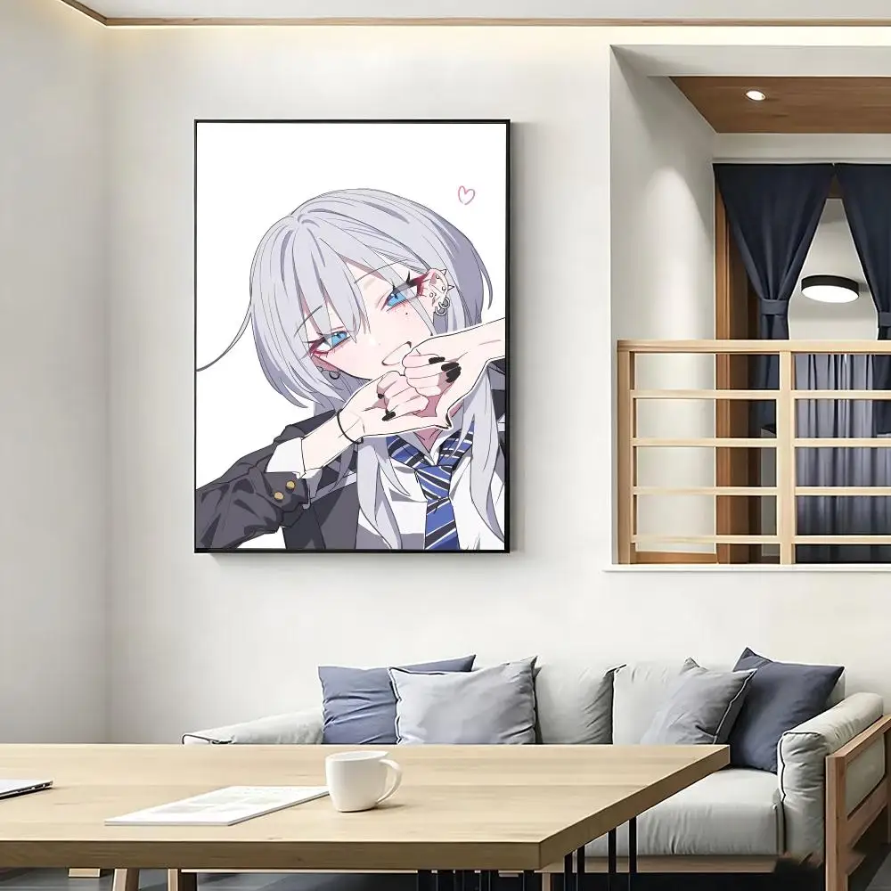 Haimiya S-Senpai Wa Kowakute Kawaii Poster Poster HD Self Adhesive Waterproof Wall Art Ideal For Home Office Dorm Bedroom Great