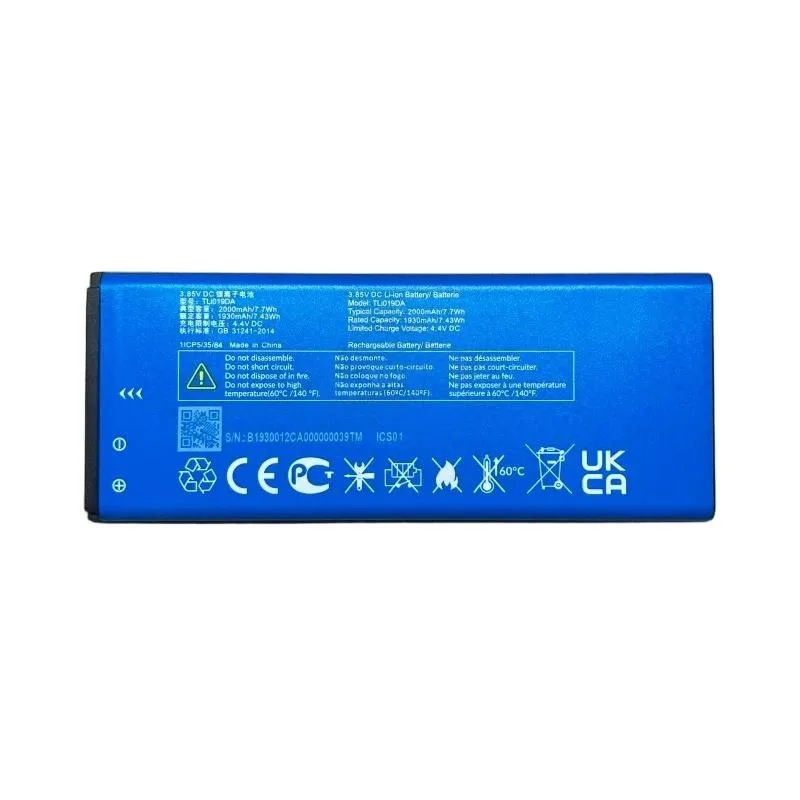 New TLi019D1/D7/DA 3.85V 2000mAh Mobile Phone Battery For Alcatel 1 OT-5033A/D/J/T/X/Y Telstra Essential Plus 2018 For TCL U3A