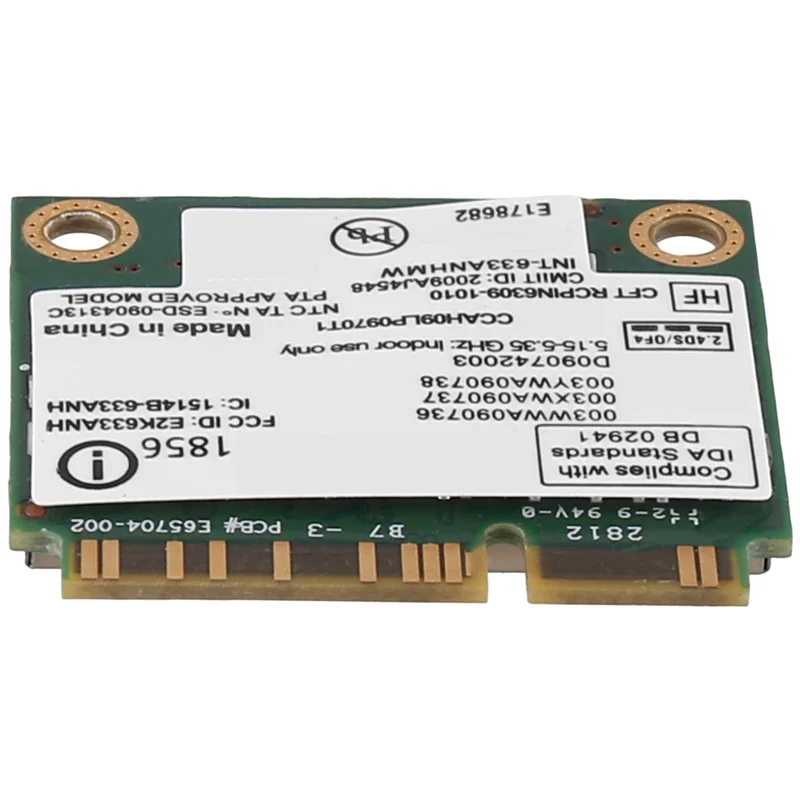 

ABT-3X 6300AGN 633ANHMW Wireless Wifi Card Mini Pcie Card 802.11A/G/N 2.4G+5.0 Ghz For Lenovo Thinkpad T410 T420 T430 X220