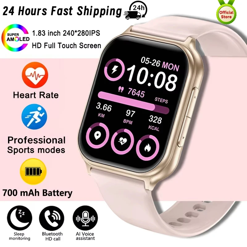 2026 New Military Amazfit Bip 6 Smart Watch Men 100+Sports Waterproof GPS Tracker Swim LED flashlight Bluetooth Call Smart Watch