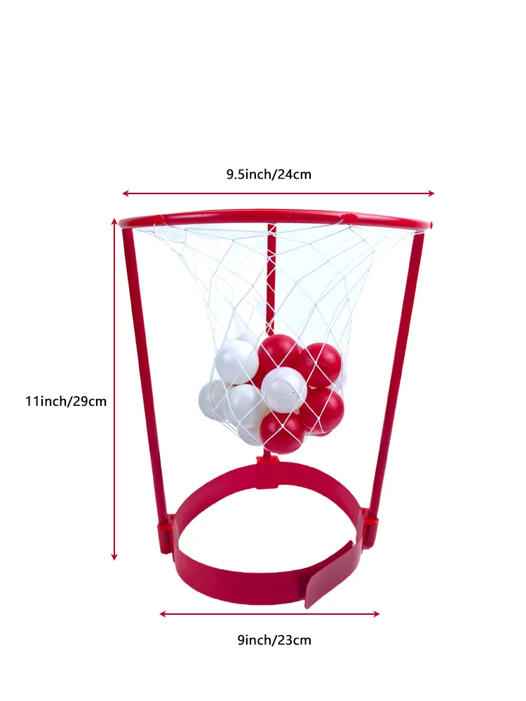 1 zestaw gra w koszykówkę dla dzieci gra karnawałowa dla dorosłych zabawka dla rodziców i dzieci z 20 piłkami zabawny prezent na urodziny gra świąteczna