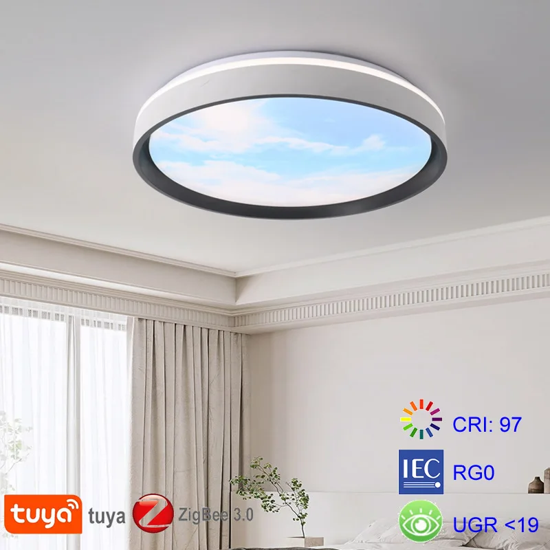 Led Ceiling Lights Modern Chandelier Zigbee Tuya Smart Sky Light Assistant Lamp Zigbee2mqtt Alice