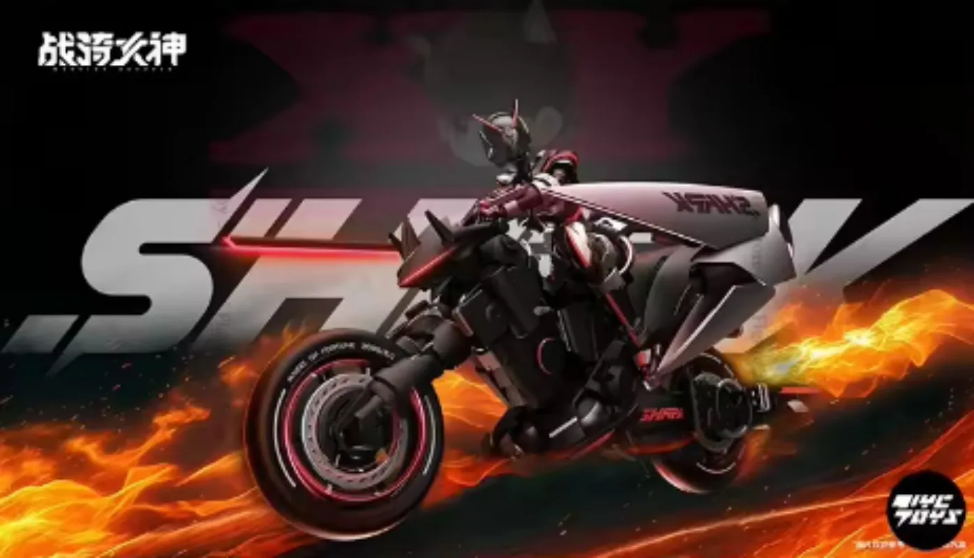 

Special Edition Yubo Cultural and Creative Cyber Shark War Riding Goddess Shake Guochuang Mecha Assembly Model Collection Doll