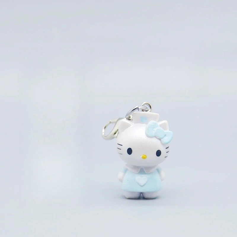 Hello Kitty Keychain Pendant Kawaii Anime Toy Desktop Decoration Bag Zipper Phone Chain Lace Decoration Girl Student Wholesale view 6