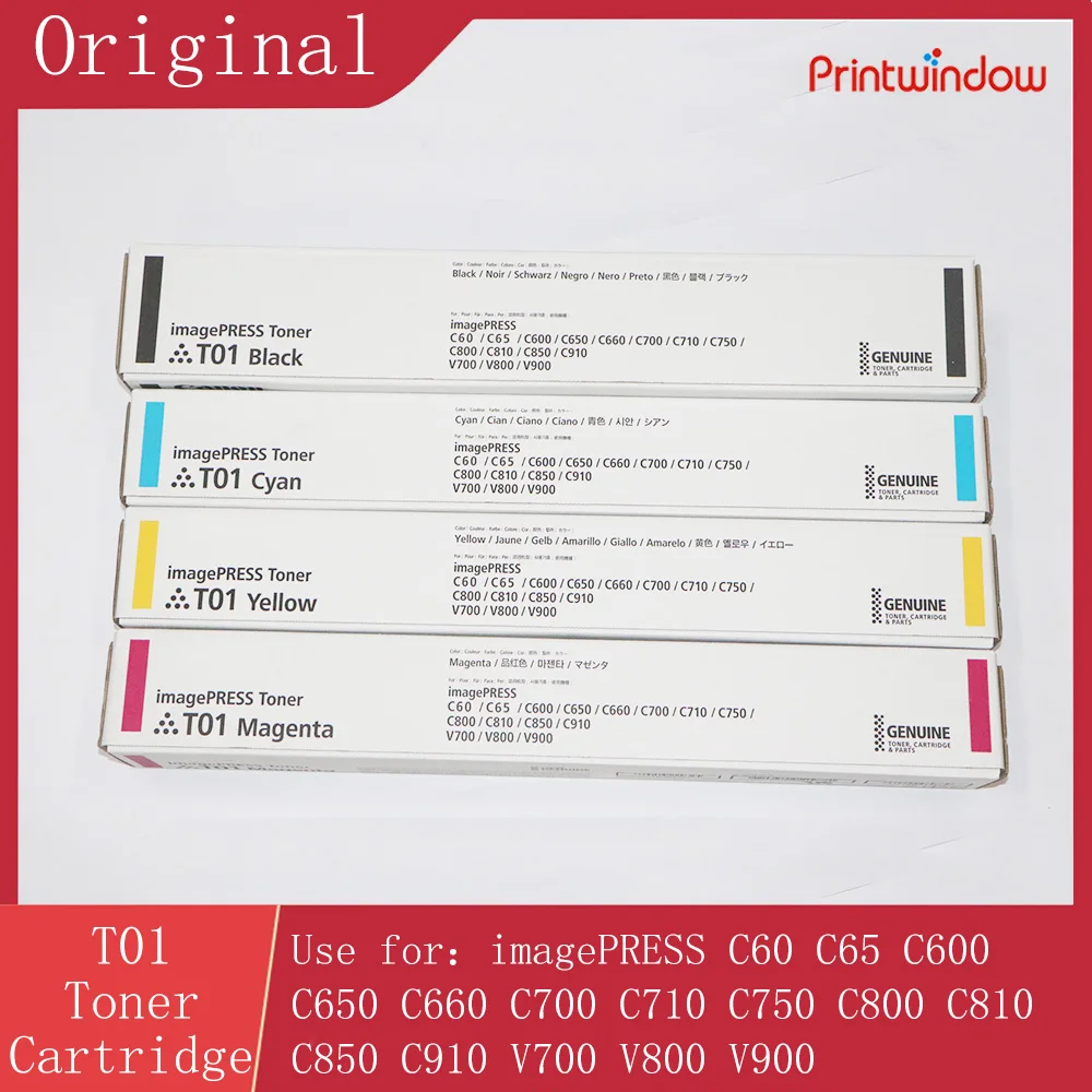 1set Original T01 Toner Cartridge for Canon imagePRESS C60 C65 C600 C650 C660 C700 C710 C750 C800 C810 C850 C910 V700 V800 V900
