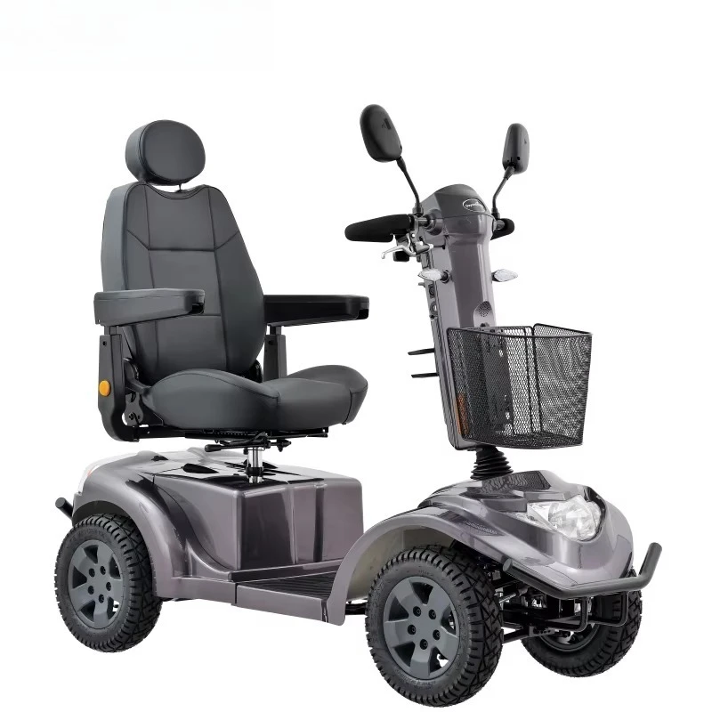 

2025 Popular Compact Electric Scooter for Handicapped 4-Wheel Mobility Scooter Open Body Portable Folding Design for Passengers