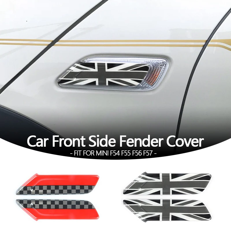 

2 шт. наклейка на переднее боковое крыло автомобиля для Mini Cooper F54 F55 F56 F57 Fender указатель поворота внешний свет крышка автомобильные аксессуары