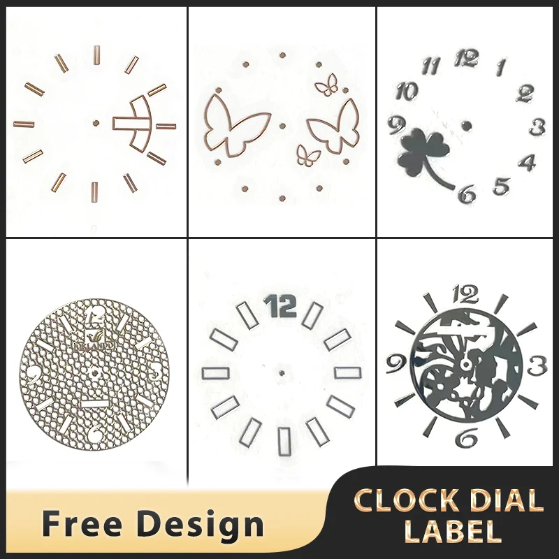 Metal Clock Face Label Mobile Phone Logo Metal Sticker Equipment Parts Accessories Sticker