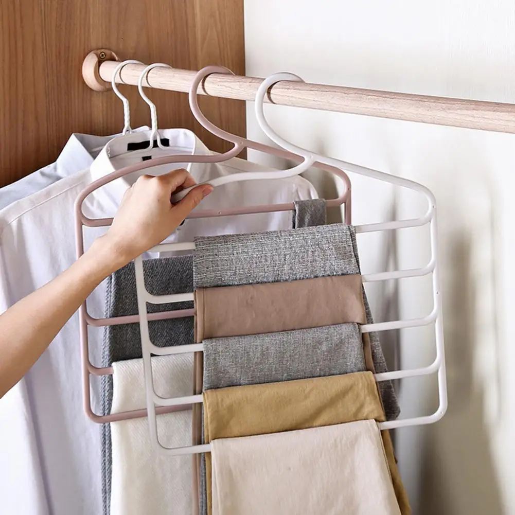 Colgador de pantalones de construcción resistente útil, colgador de pantalones multifuncional, buena capacidad de carga, colgador de pantalones para Jeans